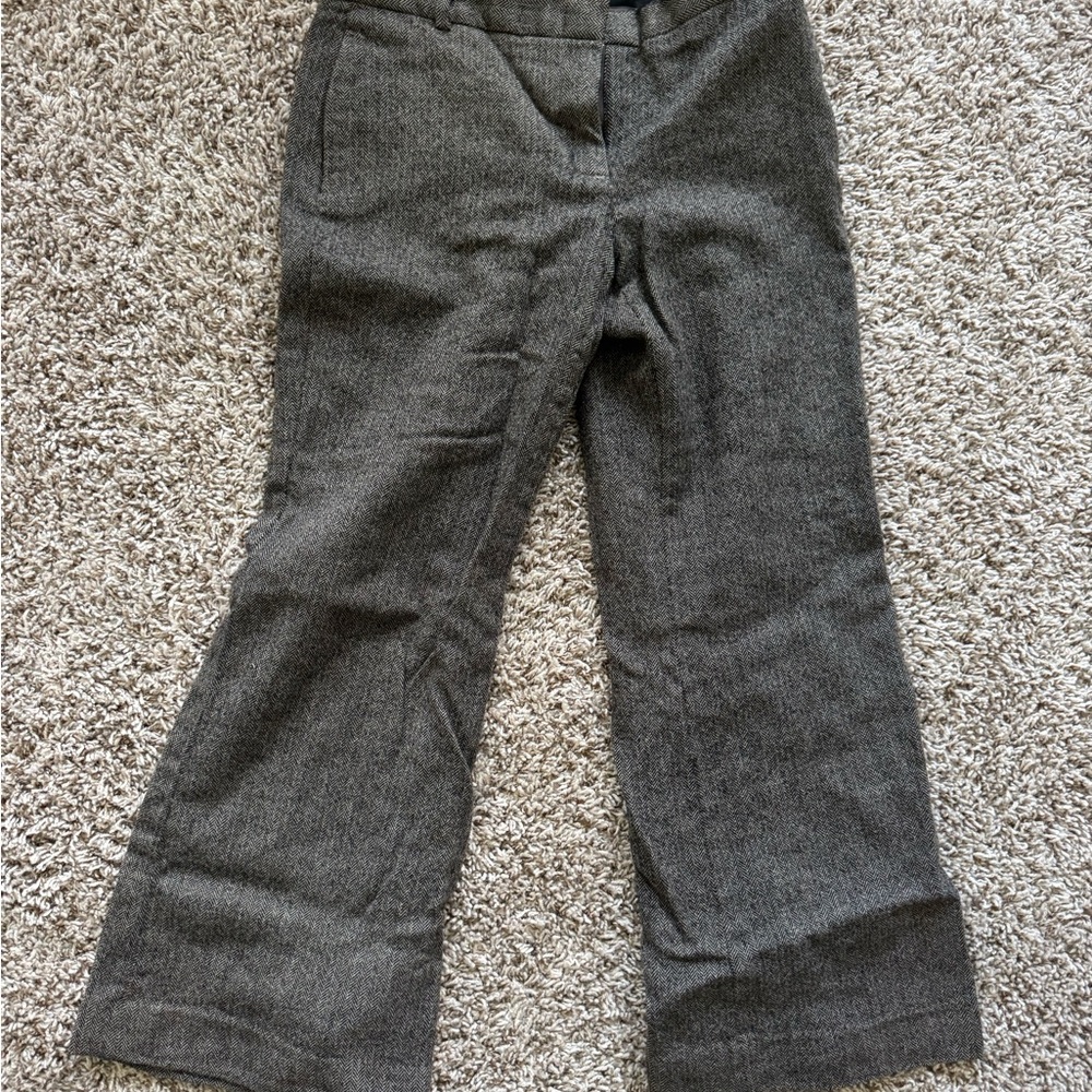 Gray Wool Blend Trousers